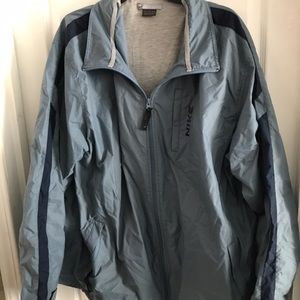 Blue Nike rain jacket